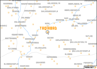 map of Taqīābād