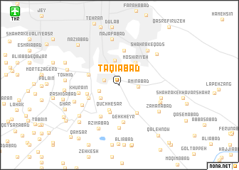 map of Taqīābād