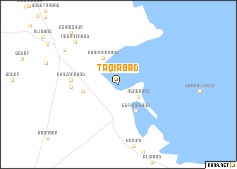 map of Taqīābād