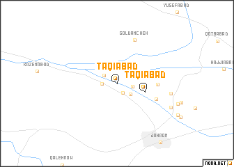 map of Taqīābād