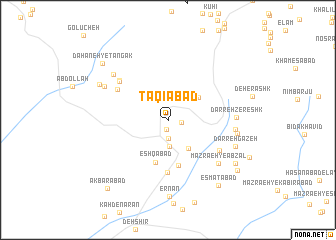 map of Taqīābād