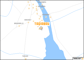 map of Taqīābād