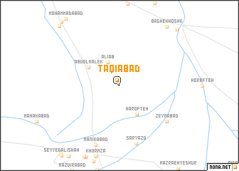 map of Taqīābād