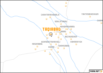 map of Taqīābād