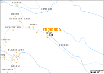 map of Taqīābād