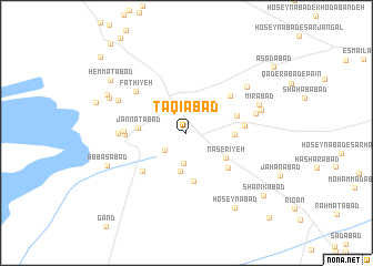 map of Taqīābād