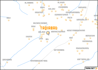 map of Taqīābād