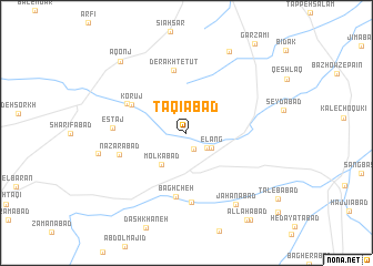 map of Taqīābād