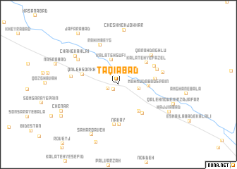 map of Taqīābād