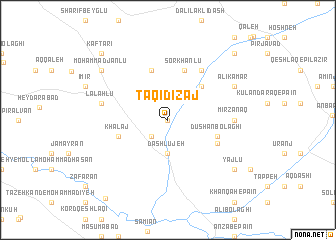 map of Taqī Dīzaj