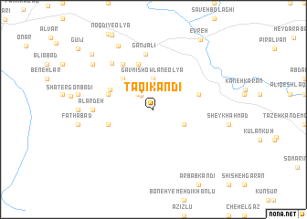 map of Taqī Kandī