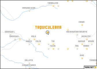 map of Taqui-Culebra