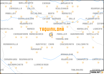 map of Taquiniloma