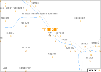 map of Tarādān