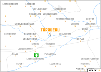 map of Taradeau