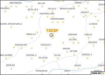 map of Ţaraf