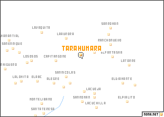 map of Tarahumara