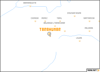 map of Tarahumar