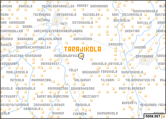map of Tarājī Kolā