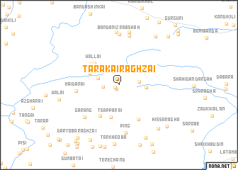 map of Tarakai Raghzai
