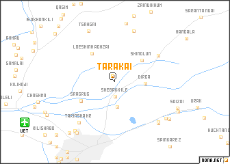 map of Tarakai