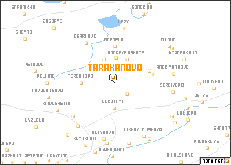 map of Tarakanovo