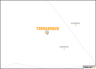 map of Tarakanovo