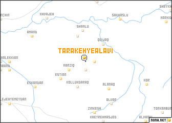 map of Tarakeh-ye ‘Alavī