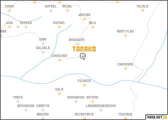 map of Tʼarakʼo