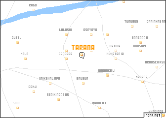 map of Tarana