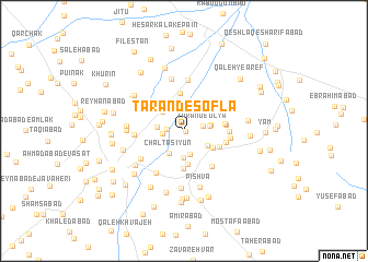 map of Ţārand-e Soflá