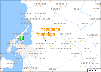 map of Tarapacá