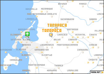 map of Tarapacá