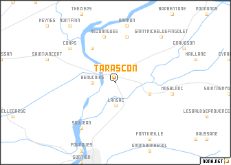 map of Tarascon