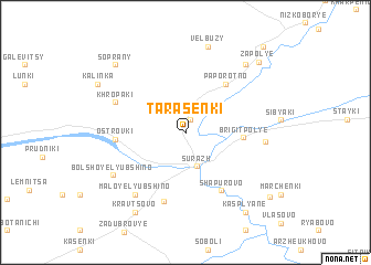 map of Tarasënki