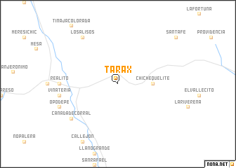 map of Tarax