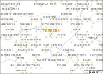 map of Tarāzak