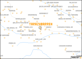 map of Tarāzū Barreh