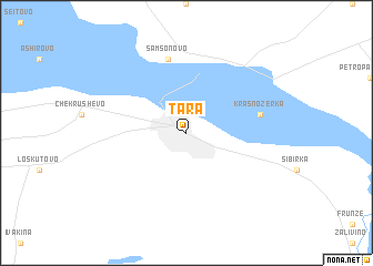 map of Tara