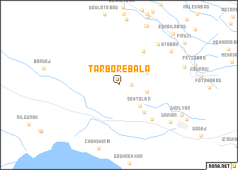 map of Tarbor-e Bālā