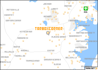 map of Tarbox Corner