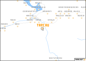 map of Tarcău