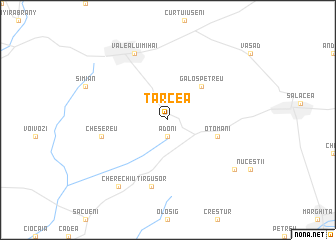 map of Tarcea