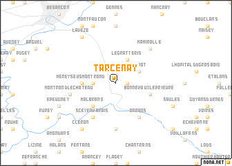 map of Tarcenay