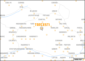 map of Tărceşti