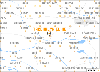 map of Tarchały Wielkie