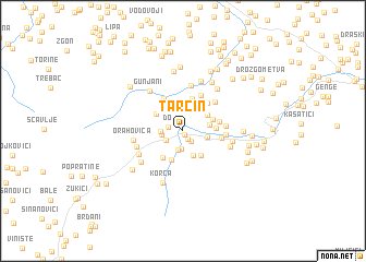 map of Tarčin
