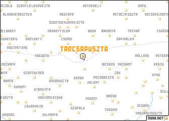 map of Tarcsapuszta