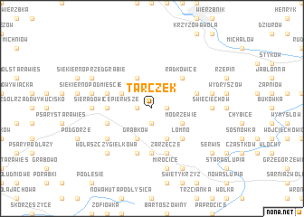 map of Tarczek