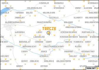 map of Tarcze